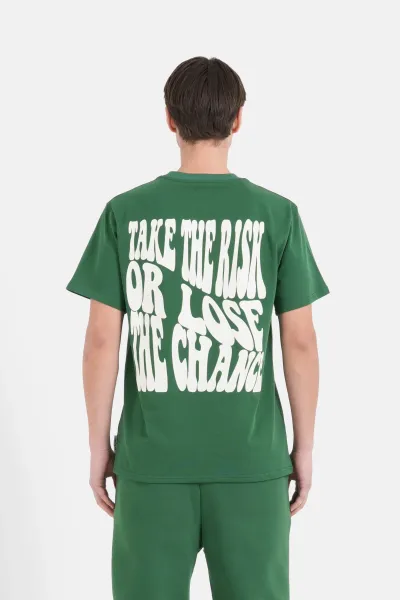 Sixth June Retro Print T-shirt - Green