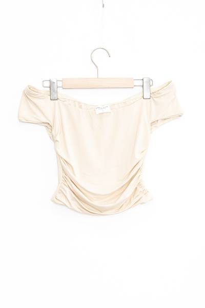 Off The Shoulder Top - Beige