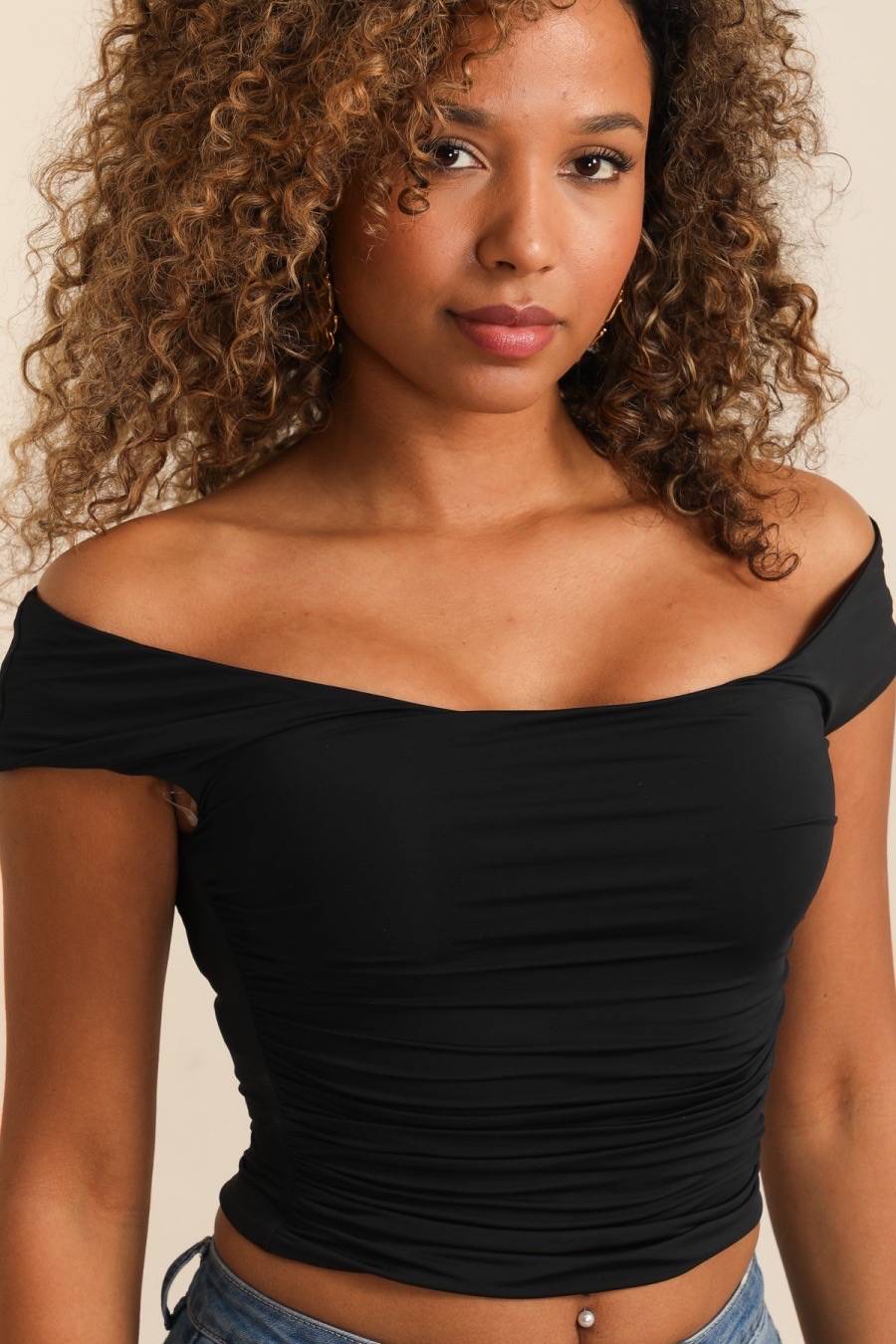 Off The Shoulder Top - Black