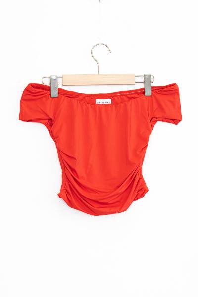 Off The Shoulder Top - Red