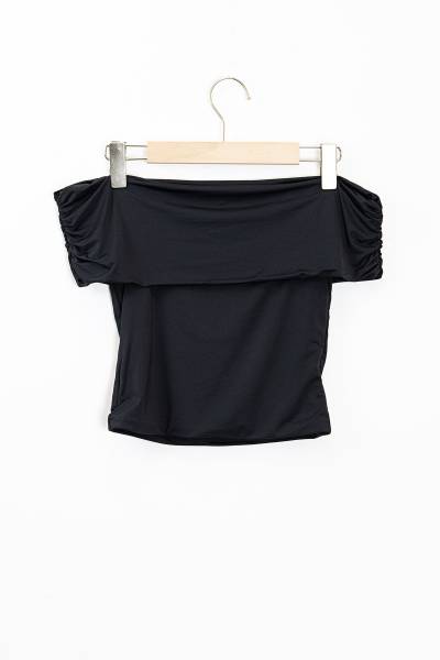 Bustier Tank Top - Black