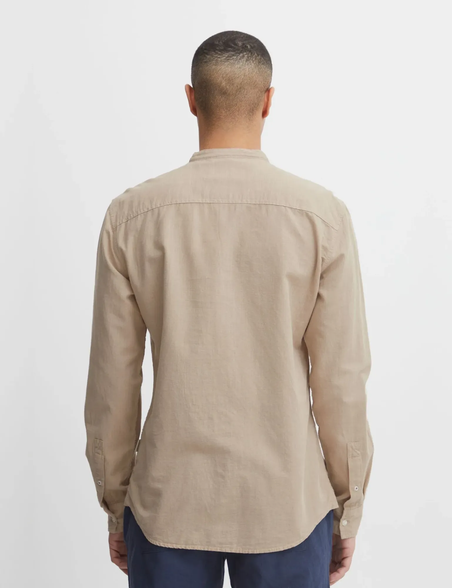Blend Linen Shirt - Beige