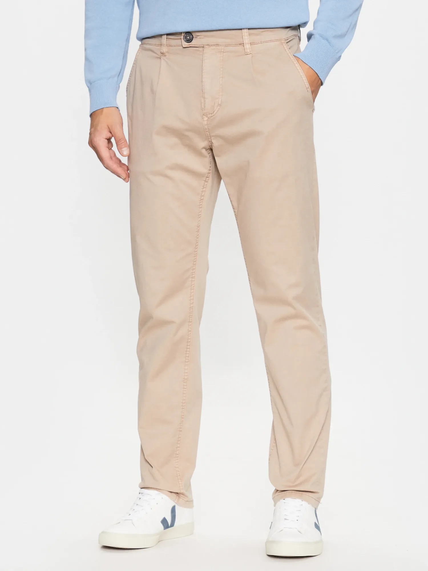 Blend Chino Trousers - Beige