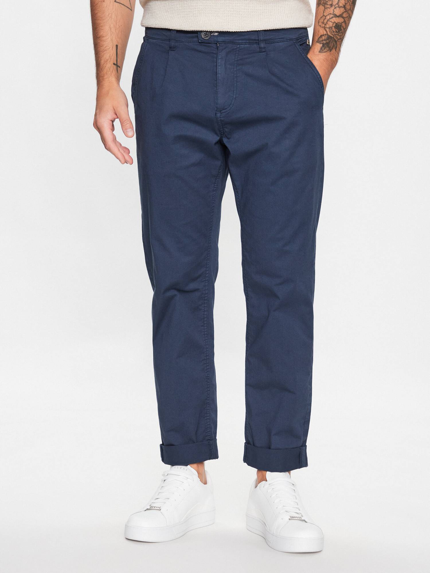 Blend Chino Trousers - Blue