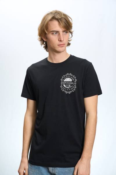 Impossible Back Print T-shirt - Black