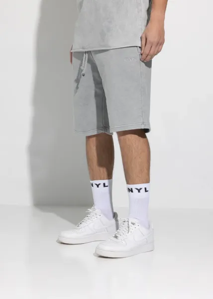 Vinyl Premium Washed Shorts - Grey