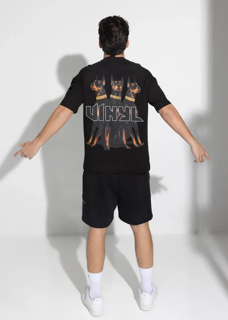 Vinyl Dogs Gang T-shirt - Black