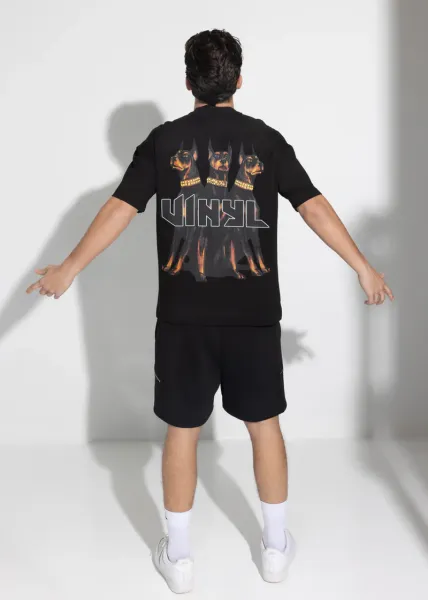 Vinyl Dogs Gang T-shirt - Black