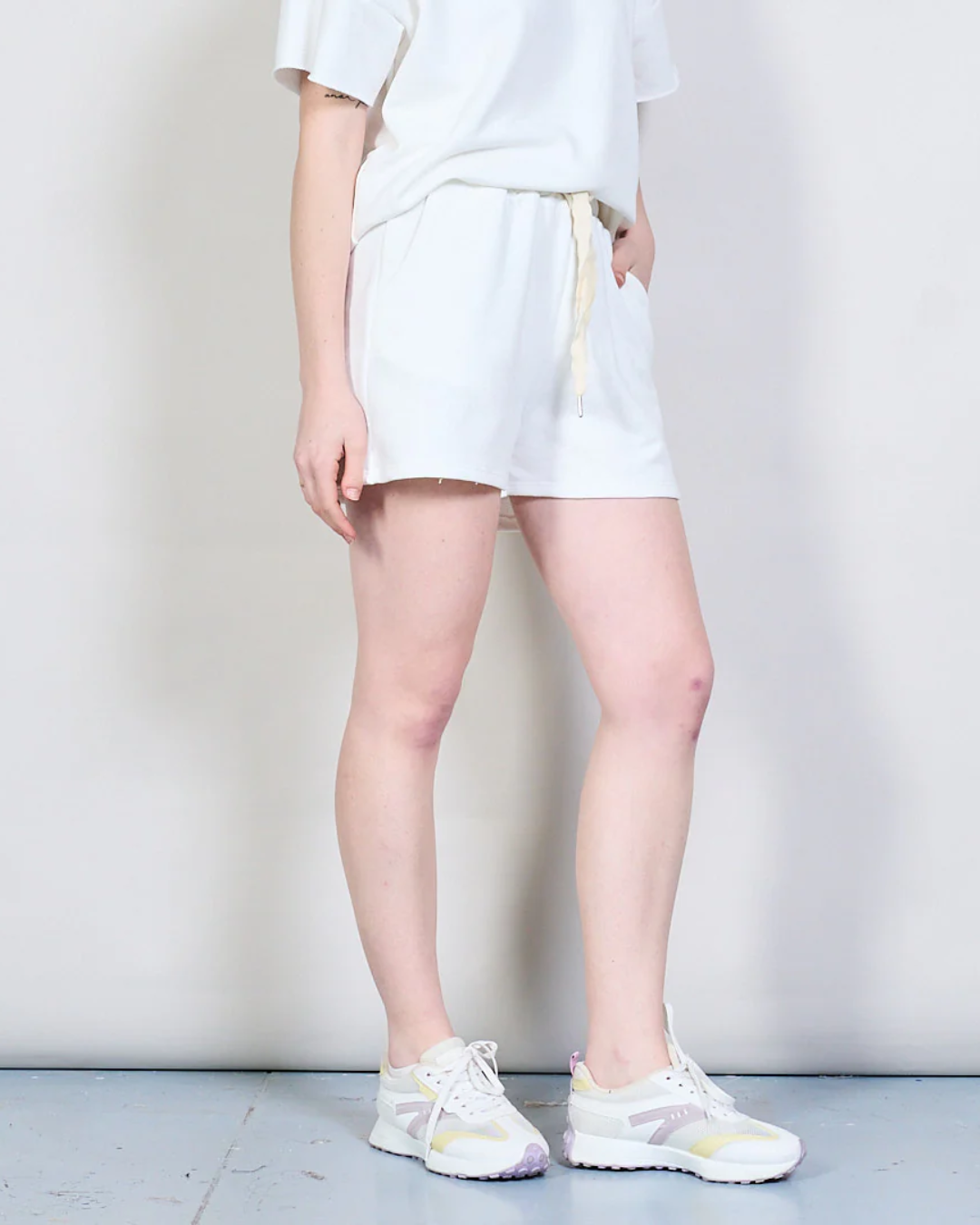 Cotton Lounge Shorts - White