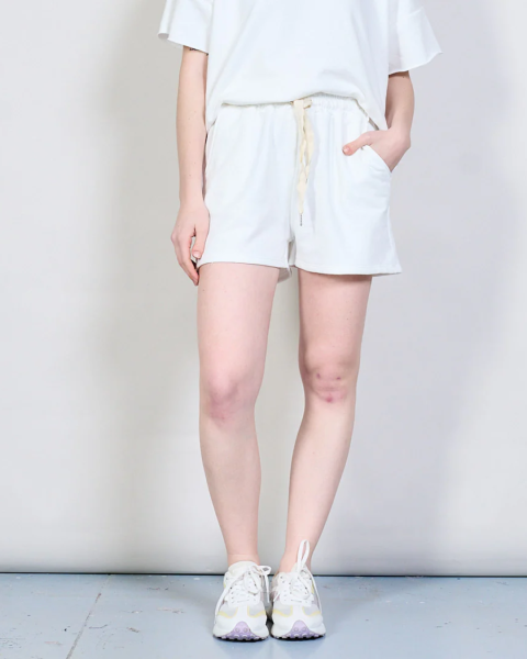 Cotton Lounge Shorts - White
