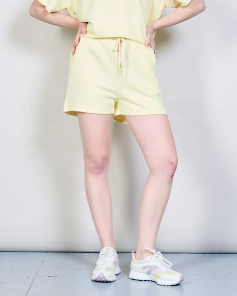Cotton Lounge Shorts - Yellow