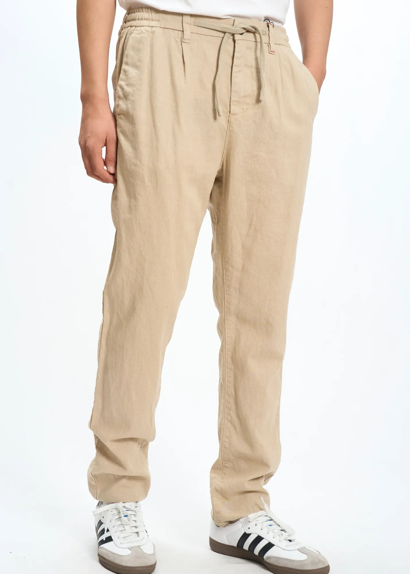 Linen Trousers - Beige