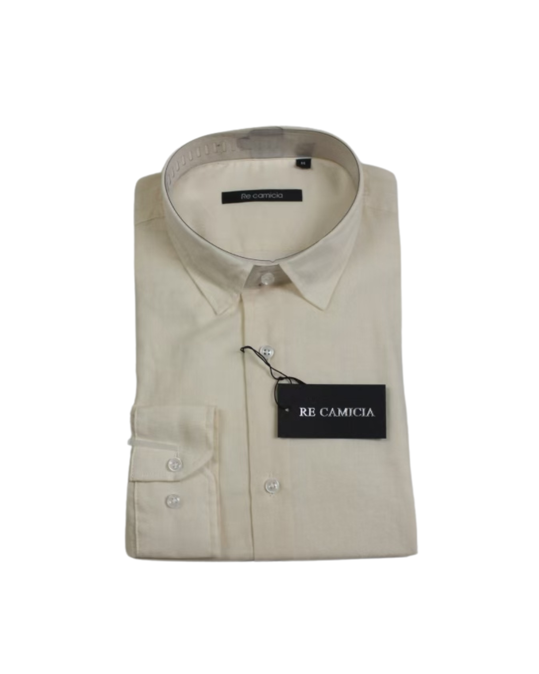 Linen Patterned Shirt - Beige