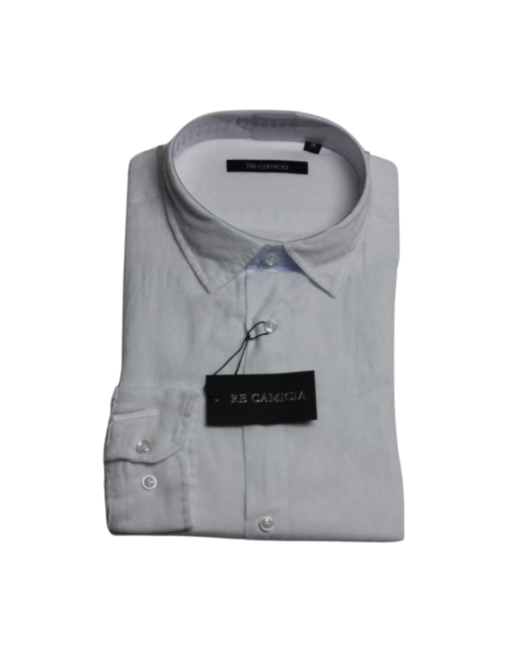 Linen Patterned Shirt - White