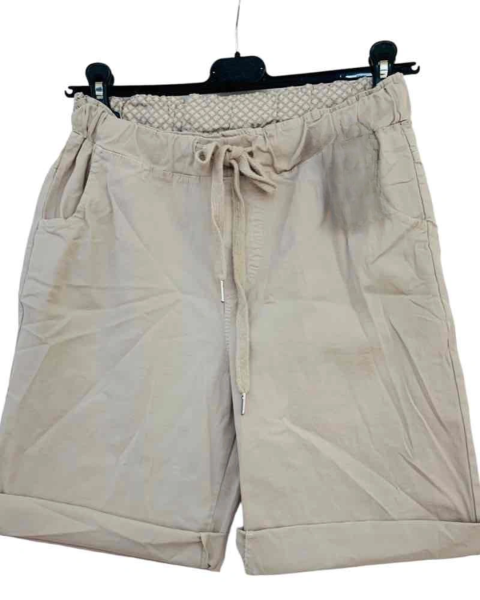 Cotton Shorts - Beige