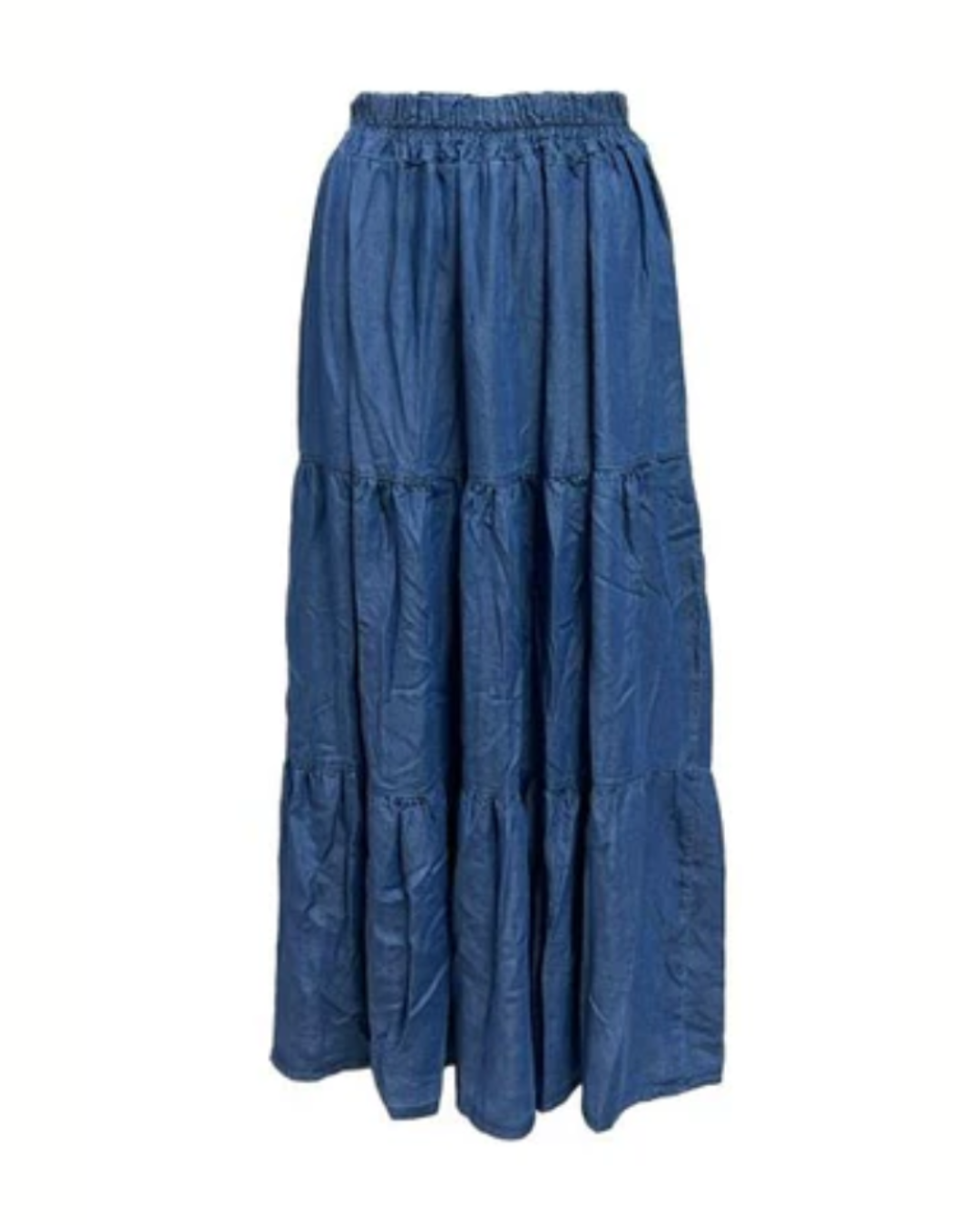 Denim Tencel Skirt - Blue