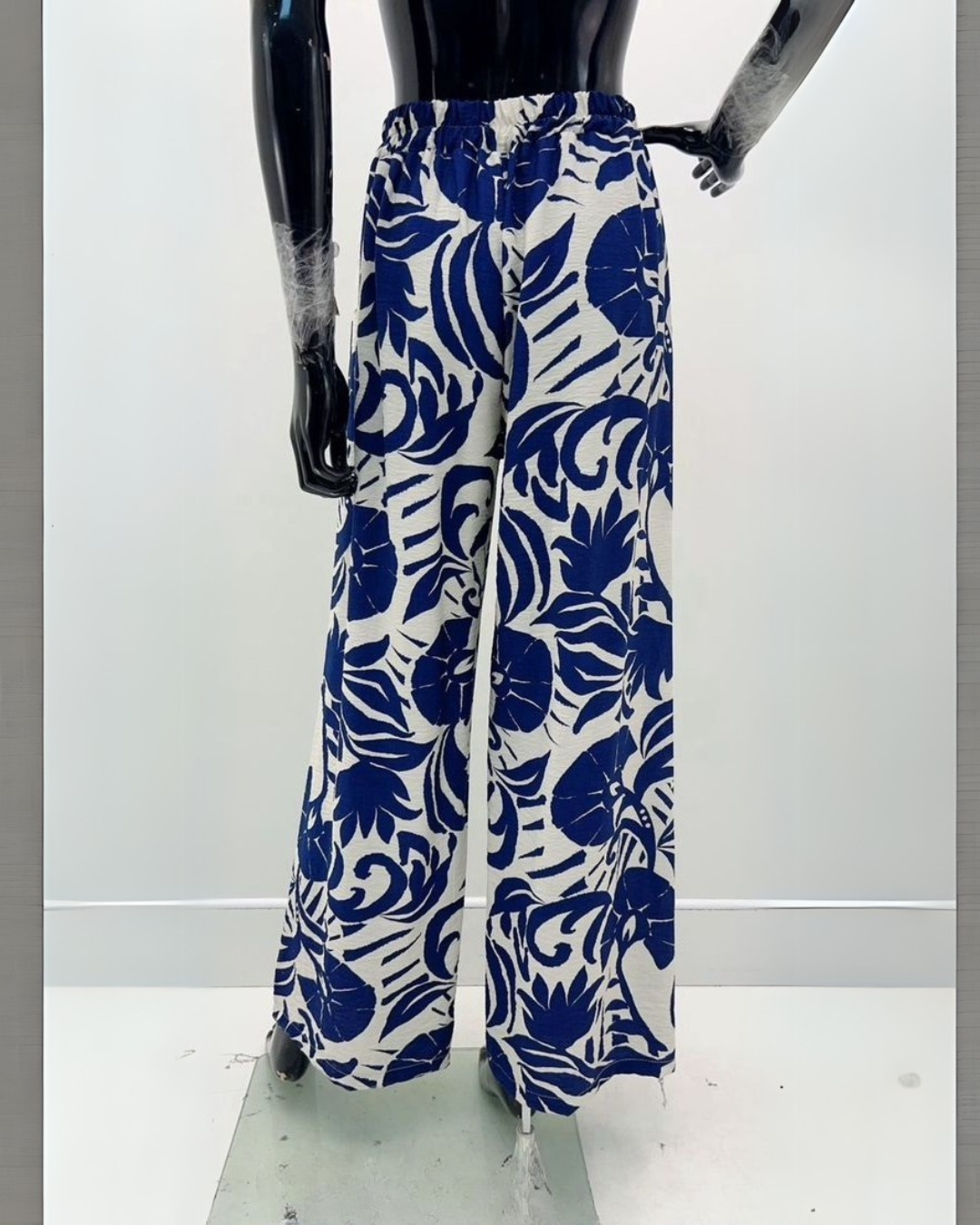 Printed Pants - Blue