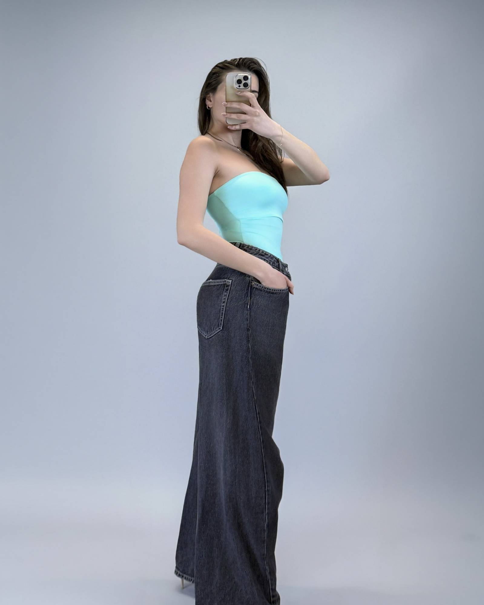 Strapless High-Cut Bodysuit - Mint