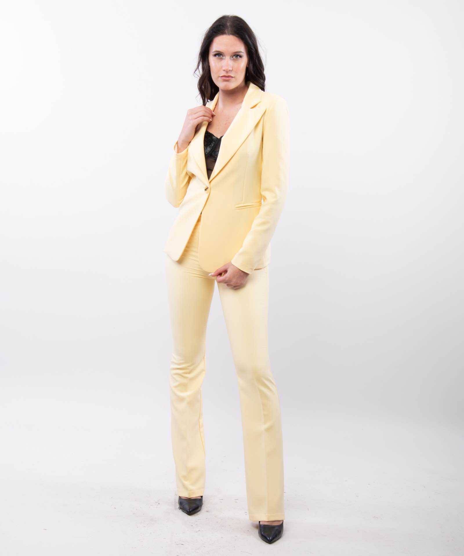 Elegant Blazer Jacket - Yellow