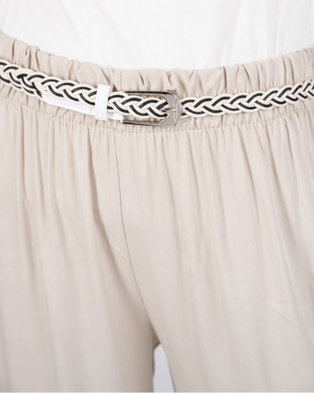 Wide Leg Pants - Beige