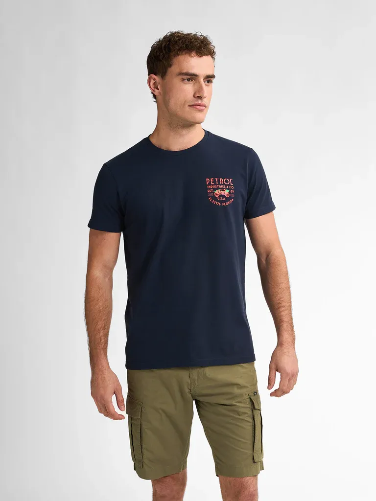 Petrol Back Print T-shirt Beachbay - Blue