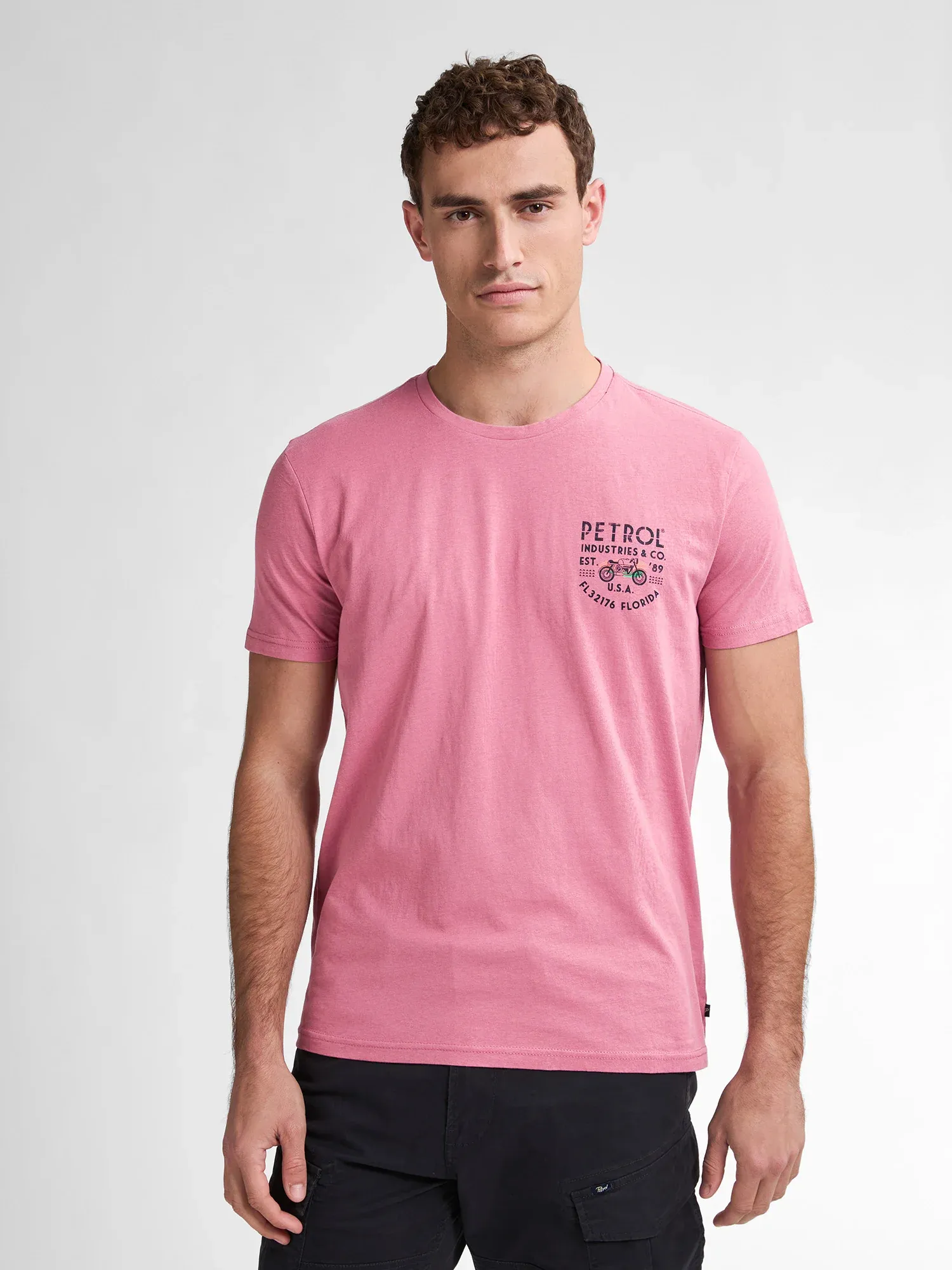 Petrol Back Print T-shirt Beachbay - Pink