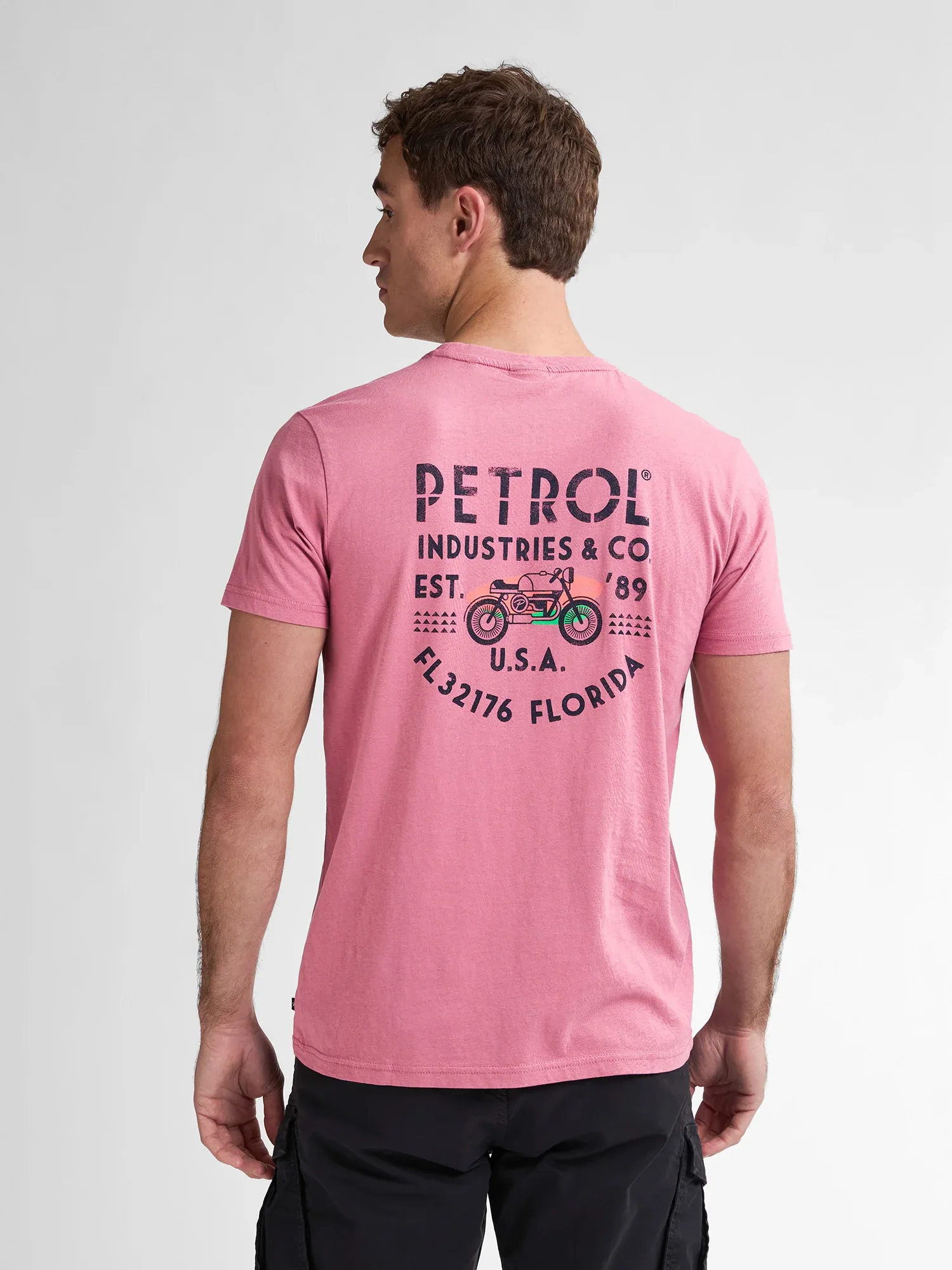 Petrol Back Print T-shirt Beachbay - Pink