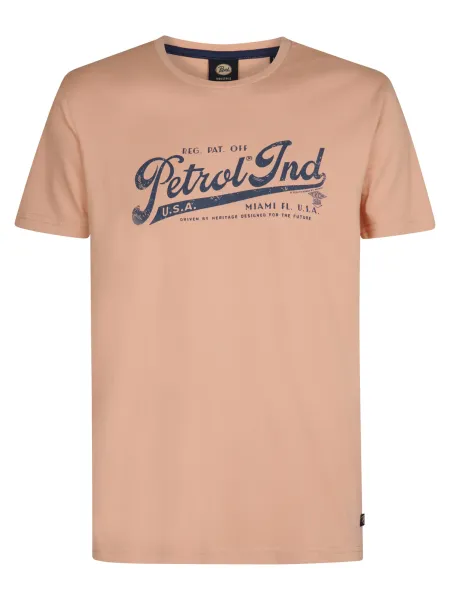 Petrol Artwork T-shirt Conchpark - Peach