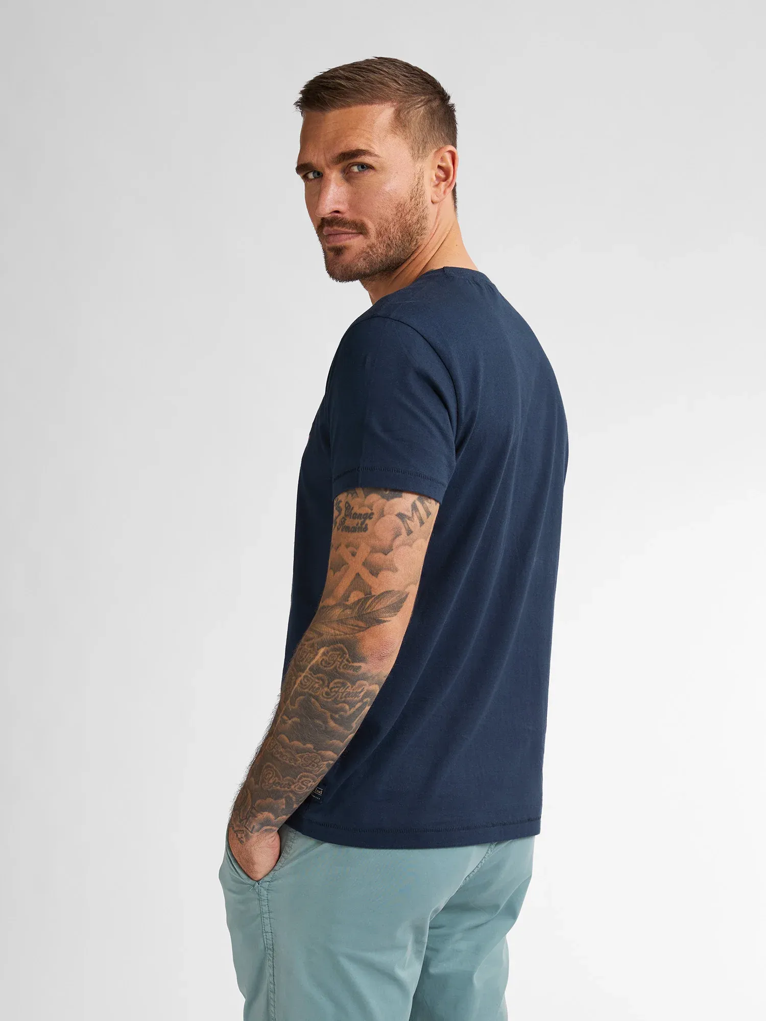 Petrol Artwork T-shirt Paradise - Blue