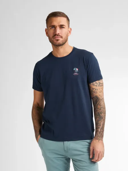 Petrol Artwork T-shirt Paradise - Blue