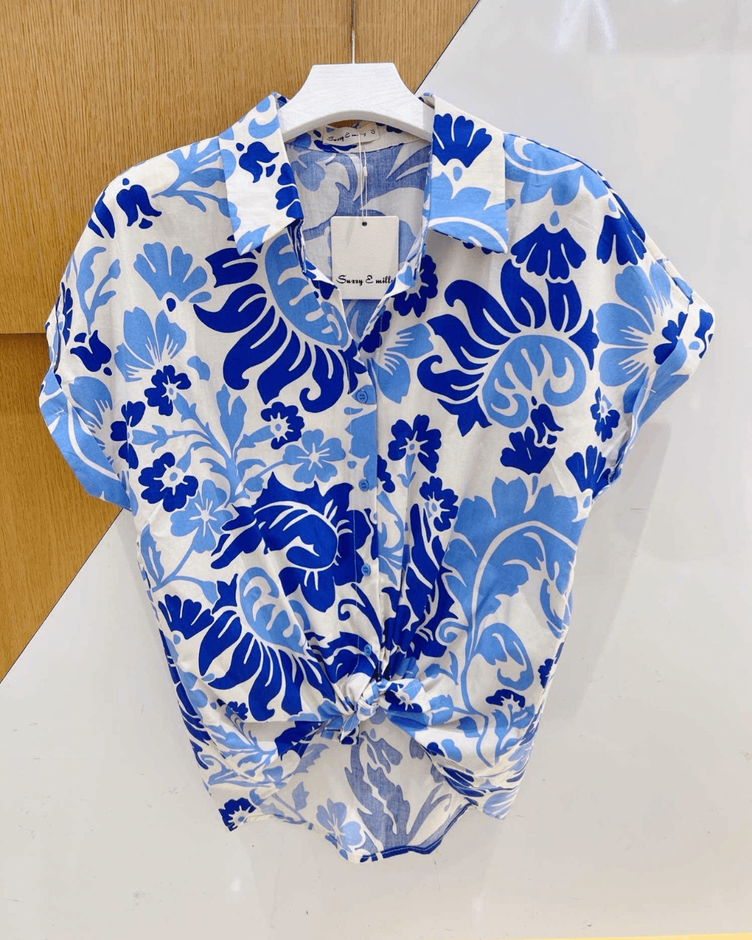 Printed Shirt - Royal Blue