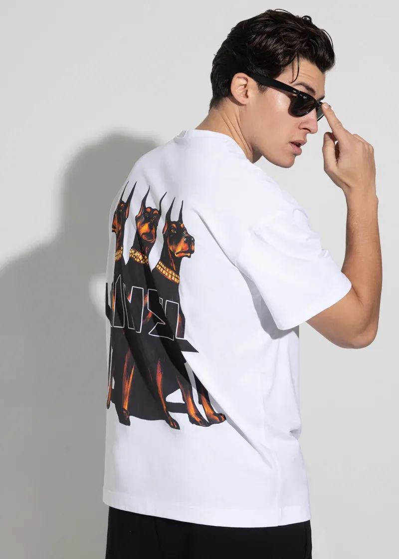 Vinyl Dogs Gang T-shirt - White
