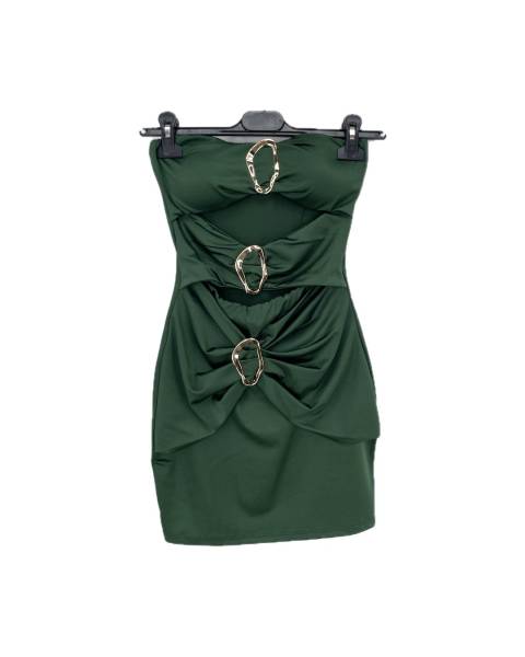 Cut-Out Mini Dress - Green