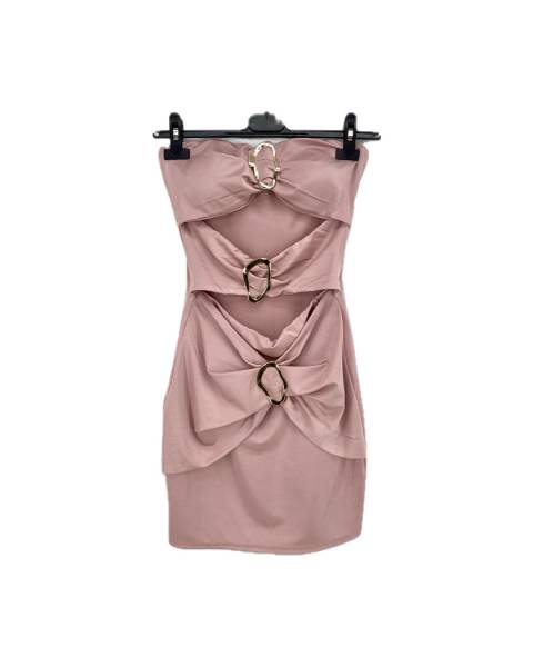 Cut-Out Mini Dress - Pink