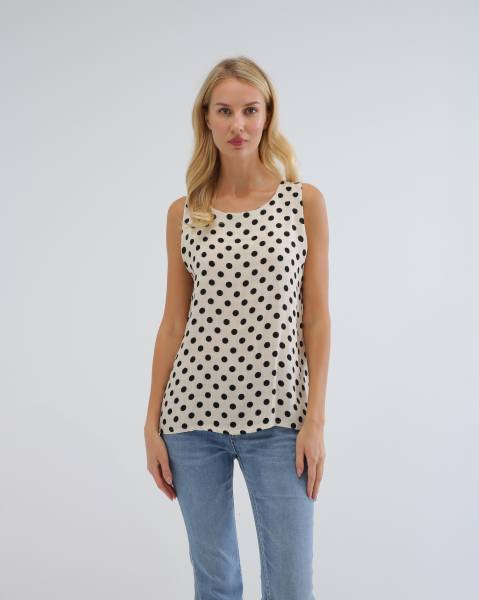 Polka Dot Blouse - Blue