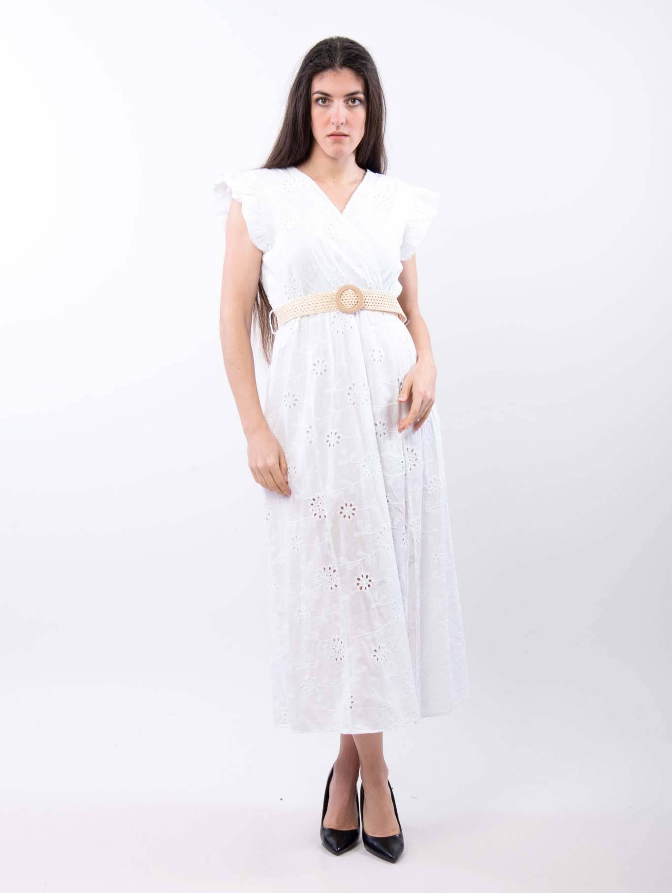 Boho Style Maxi Dress - White