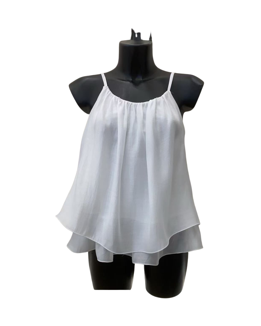 Chiffon Camisole Top - White