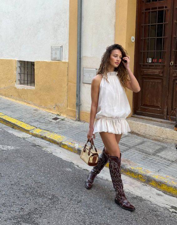 Chic Ruffled Playsuit - White