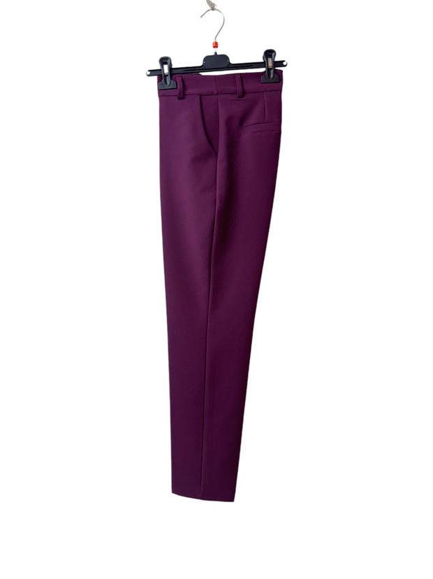 Elegant Suit Trousers - Bordeaux