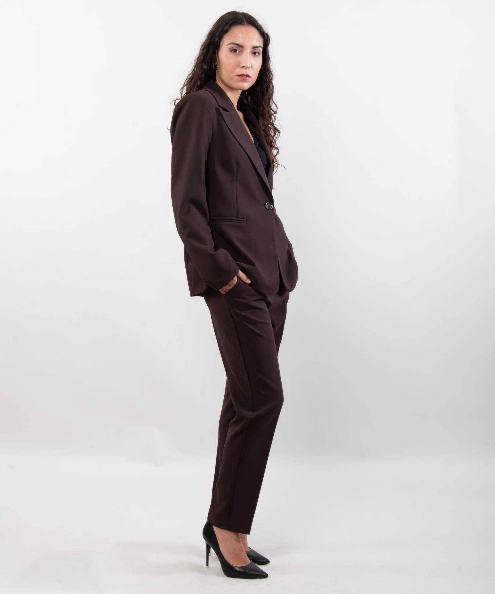 Elegant Suit Trousers - Brown