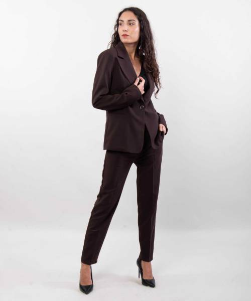 Elegant Suit Trousers - Brown