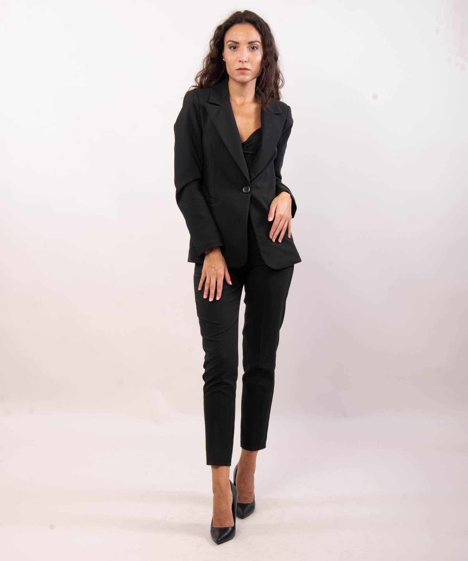 Elegant Blazer Jacket - Black