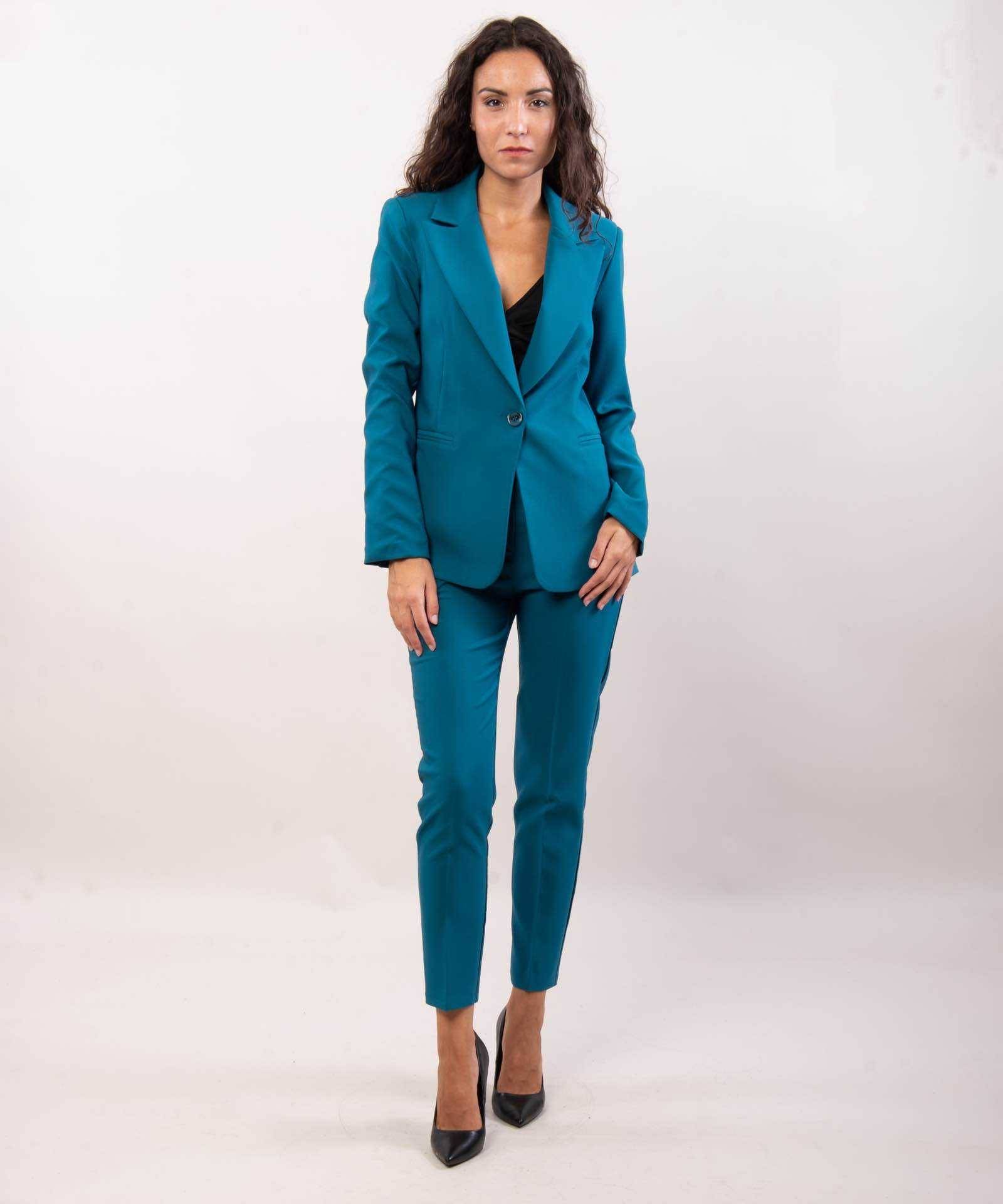 Elegant Blazer Jacket - Petrol