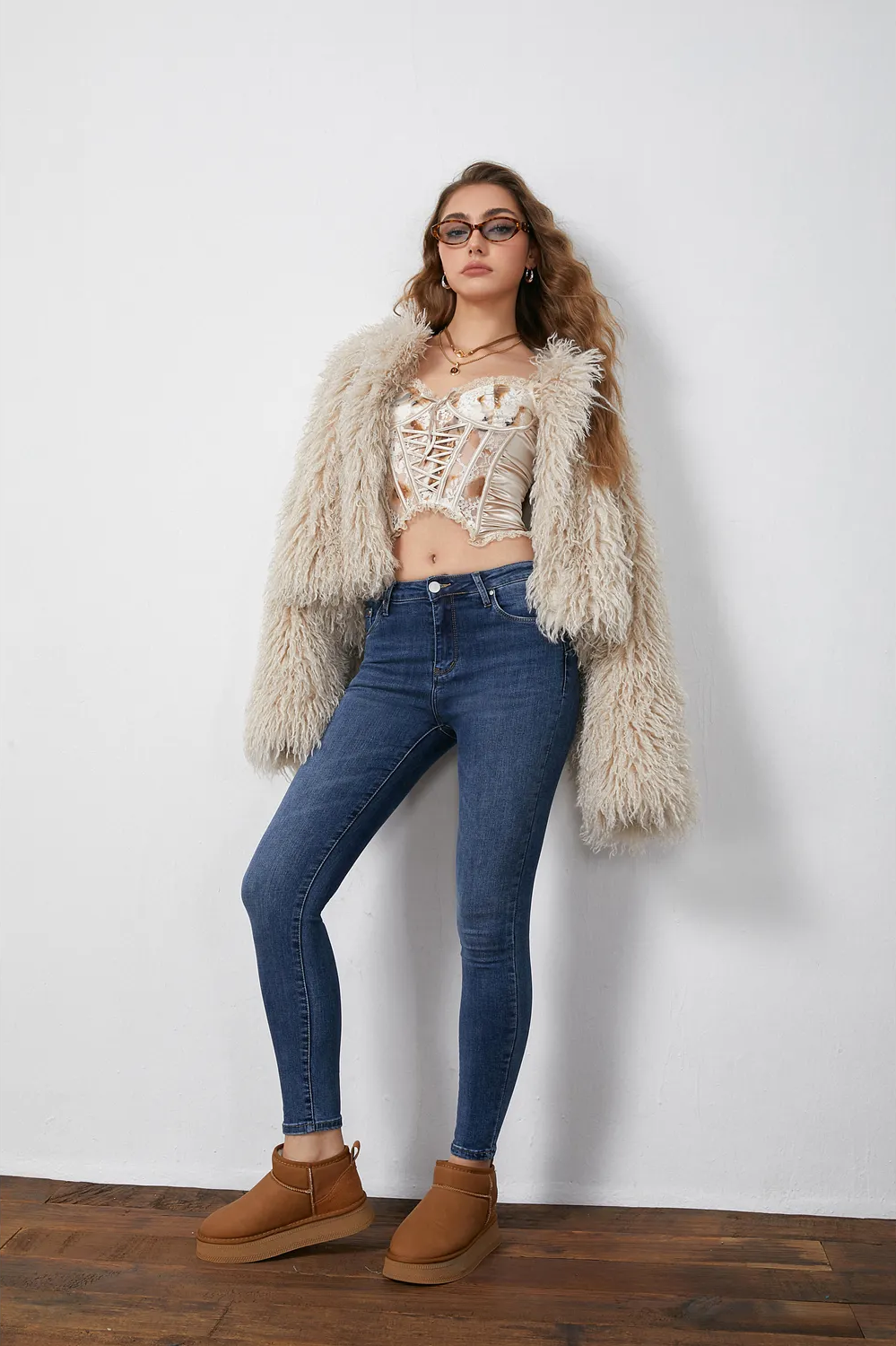Push Up Denim Trousers - Blue