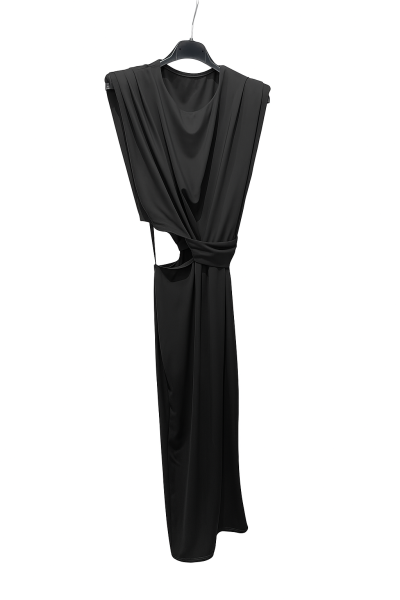Cut Out Maxi Dress - Black