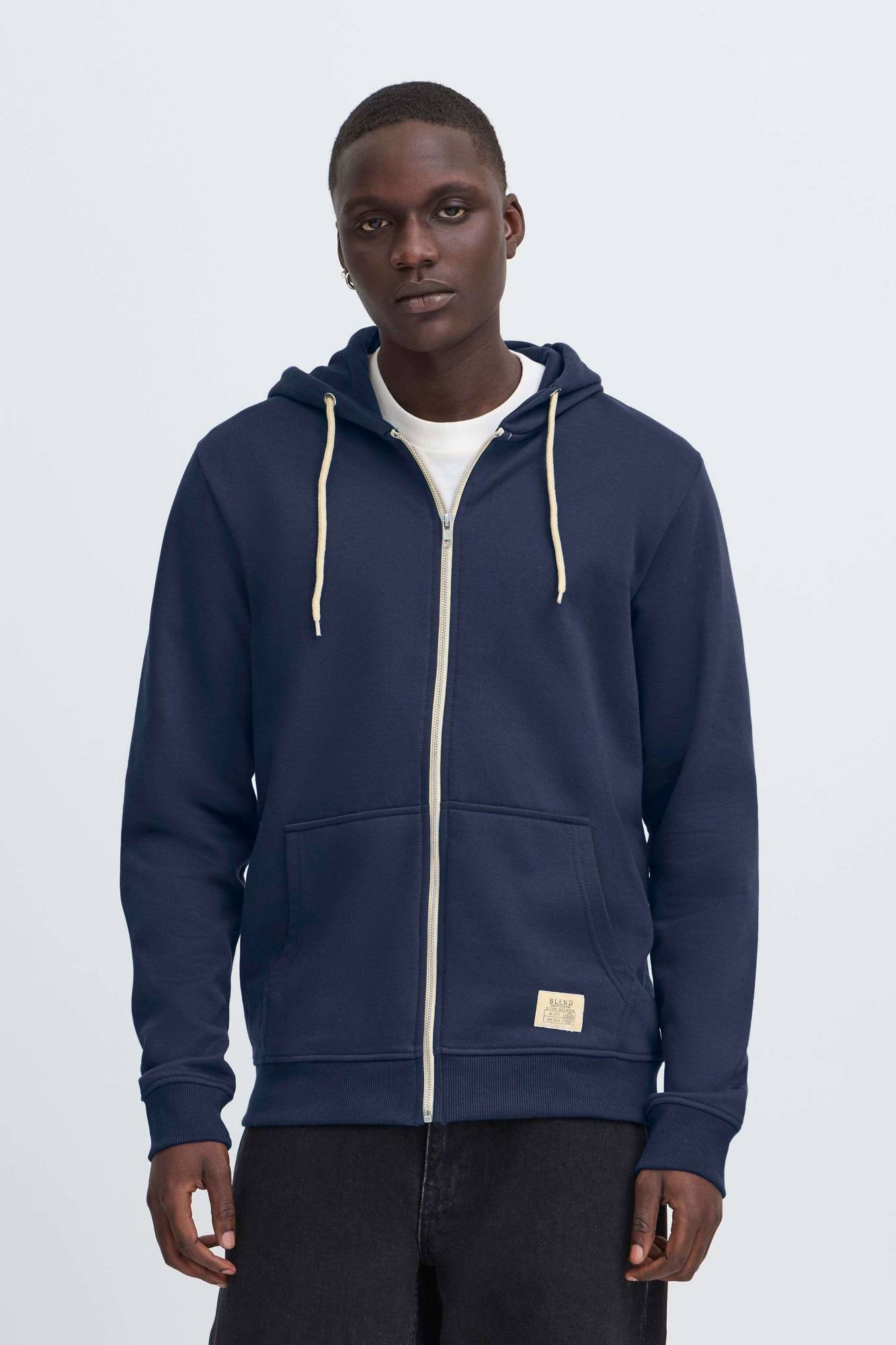 Blend BHNOAH Zipped Hoodie - Blue