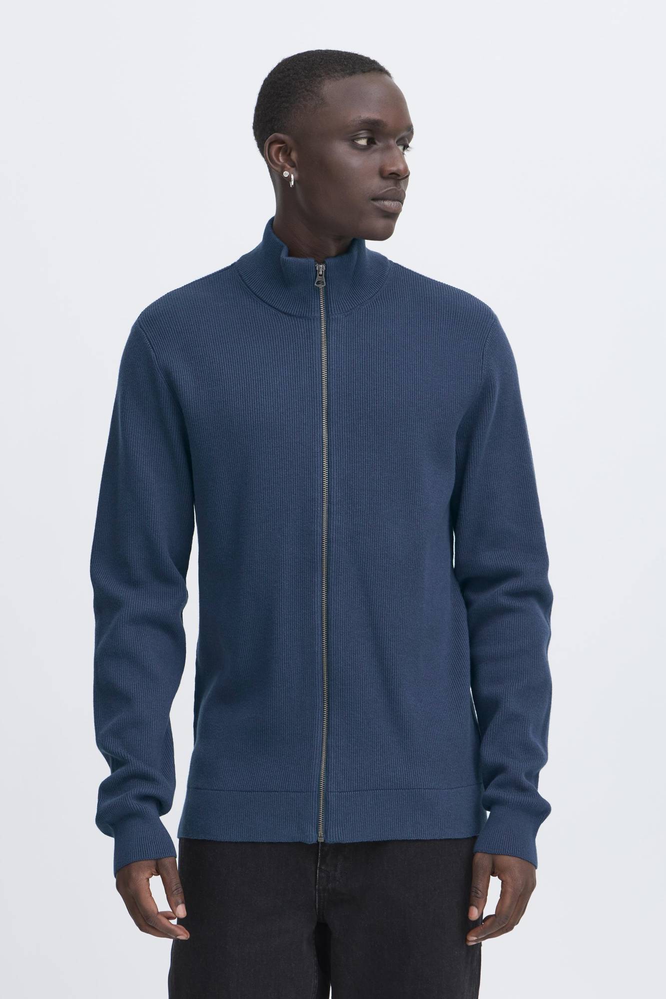 Blend BHBADAL Zip Cardigan - Blue