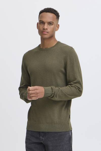 Blend BHBAGGE Crew Knit - Khaki