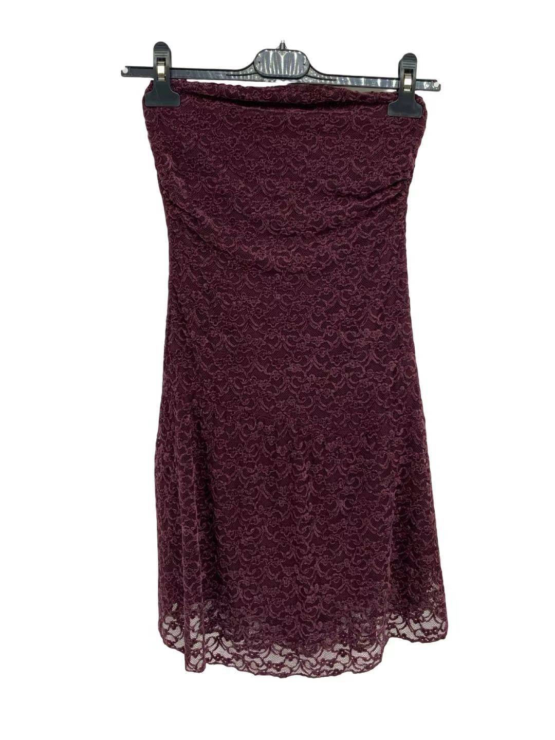 Lace Strapless Mini Dress - Melanza