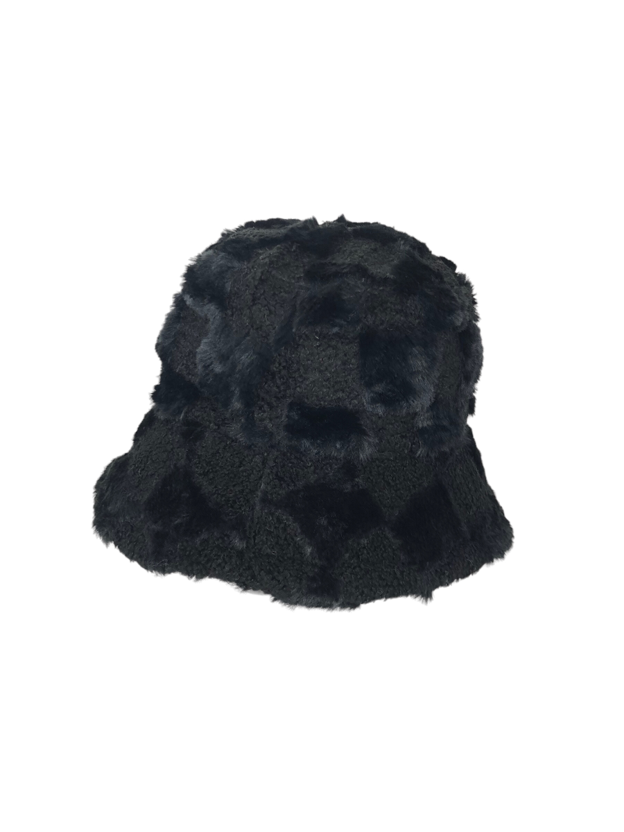 Patterned Bucket Hat - Black